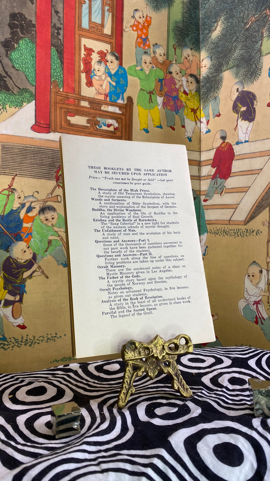 Parsifal : The Guileless Fool — Manly P. Hall — 1923