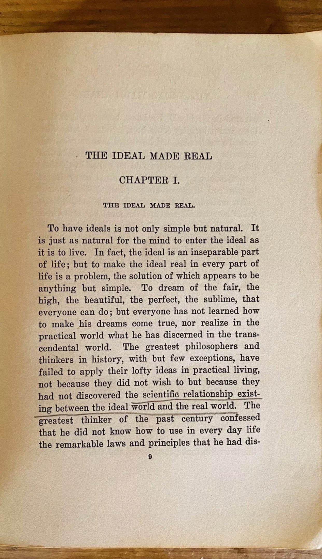 Additional condition view of The Ideal Made Real by Christian D. Larson, 1909