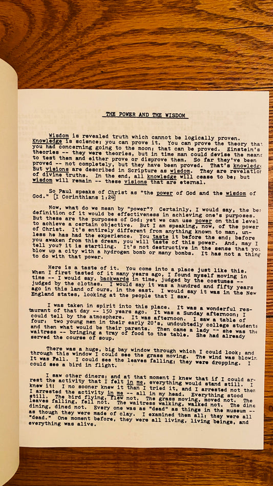 The Power and The Wisdom — Neville Goddard