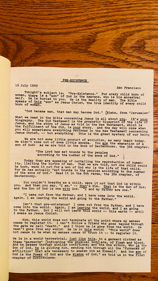 Pre-Existence — Neville Goddard