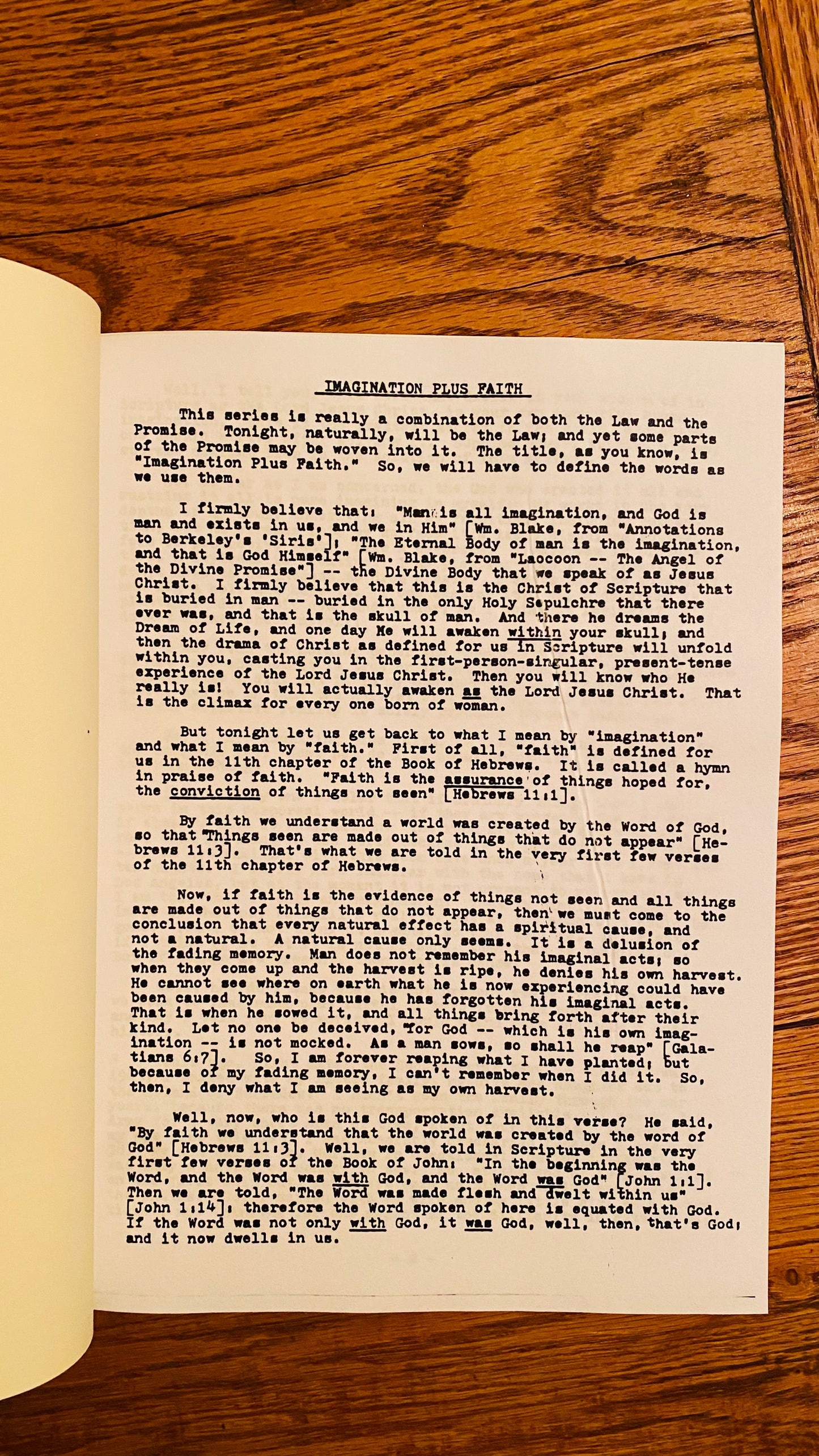 Imagination Plus Faith -- Neville Goddard
