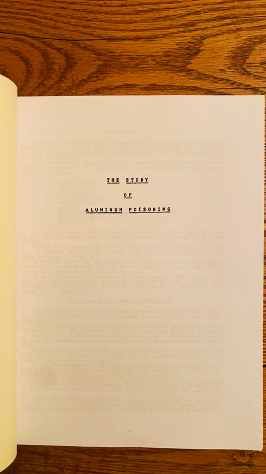The Story of Aluminum Poisoning — Hilton Hotema