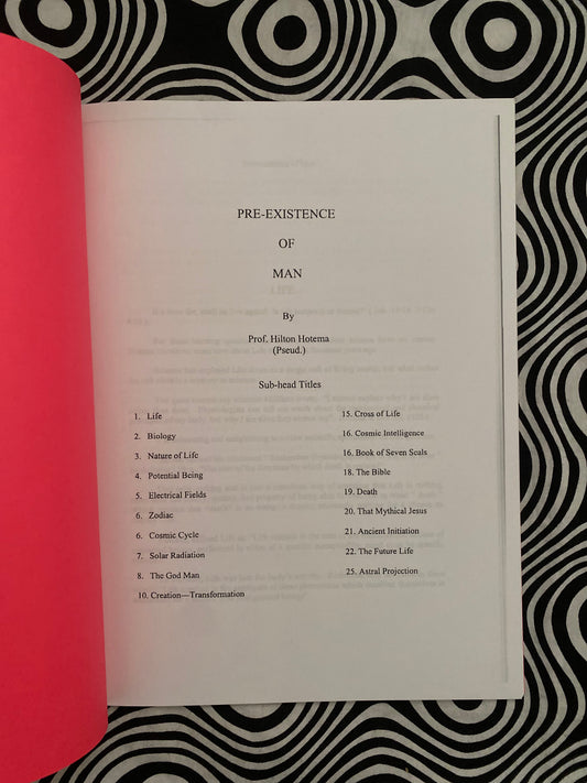 Pre-Existence of Man Pt. 1 (I) -- Hilton Hotema