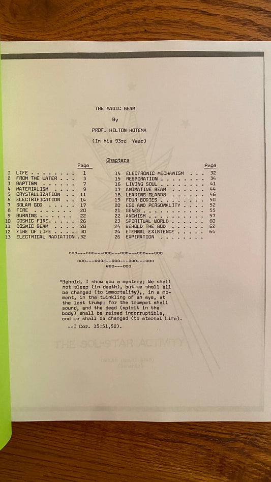 The Magic Beam — Hilton Hotema