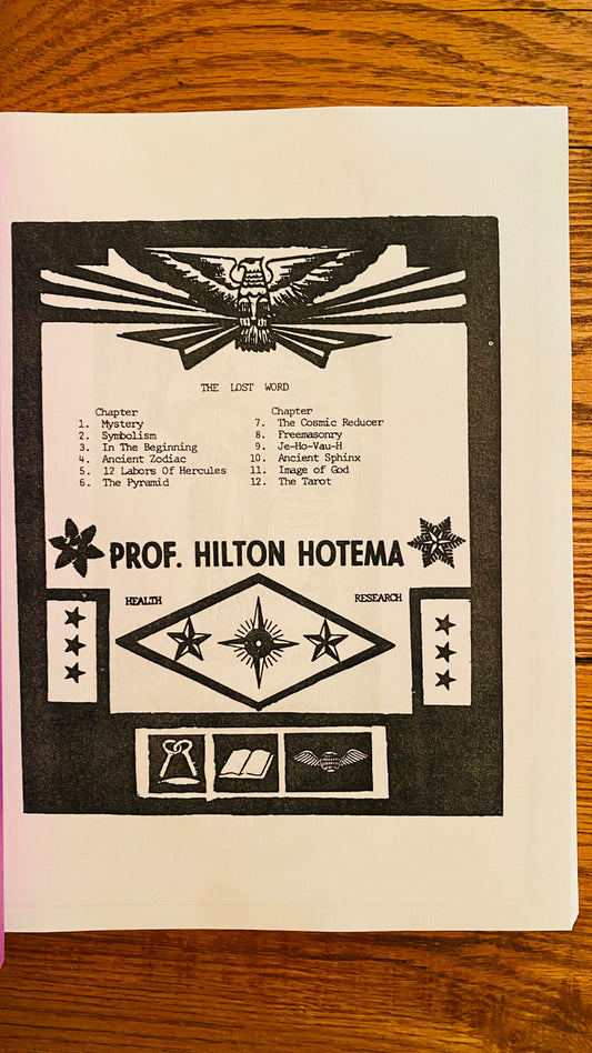 The Lost Word of Freemasonry — Hilton Hotema