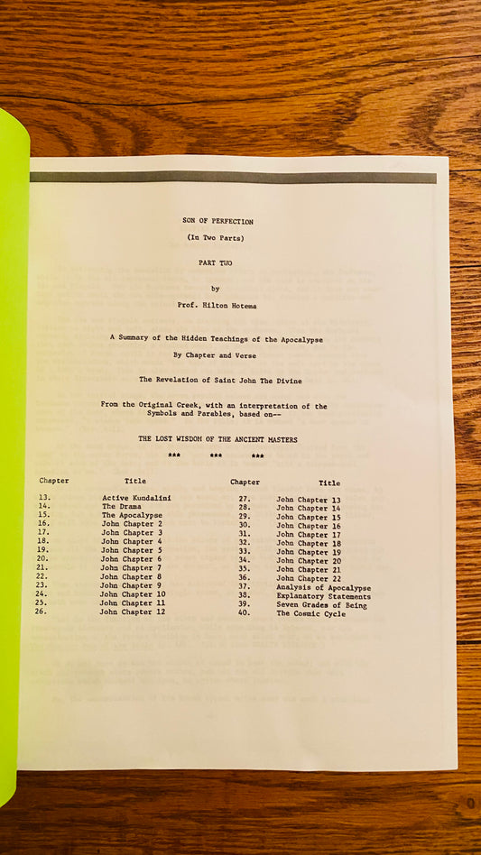 Son of Perfection Pt. 2 (II) -- Hilton Hotema