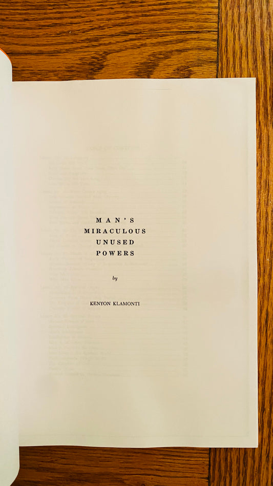 Man's Miraculous Unused Powers : Book 3 — Hilton Hotema