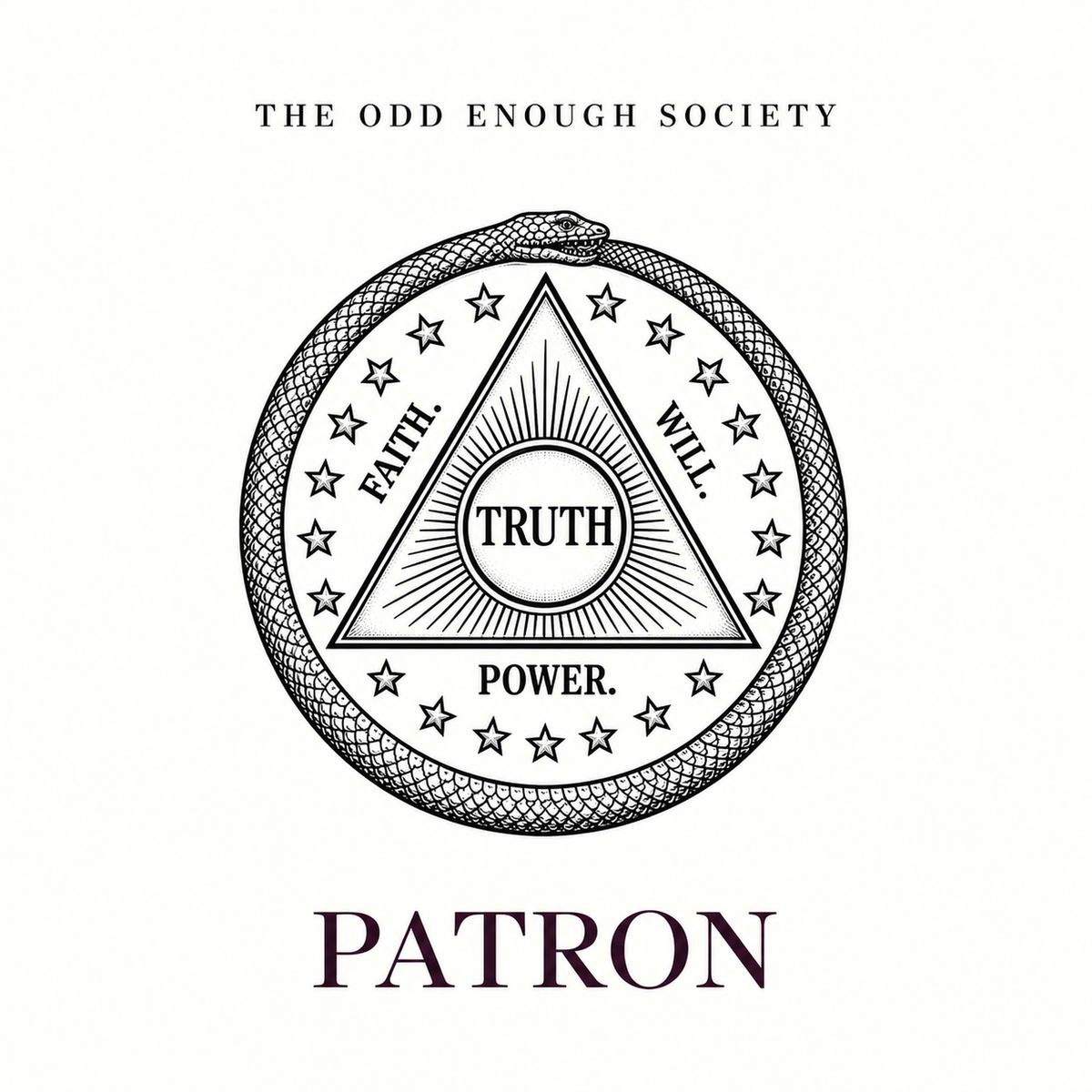 The Odd Enough Society Patron membership artwork