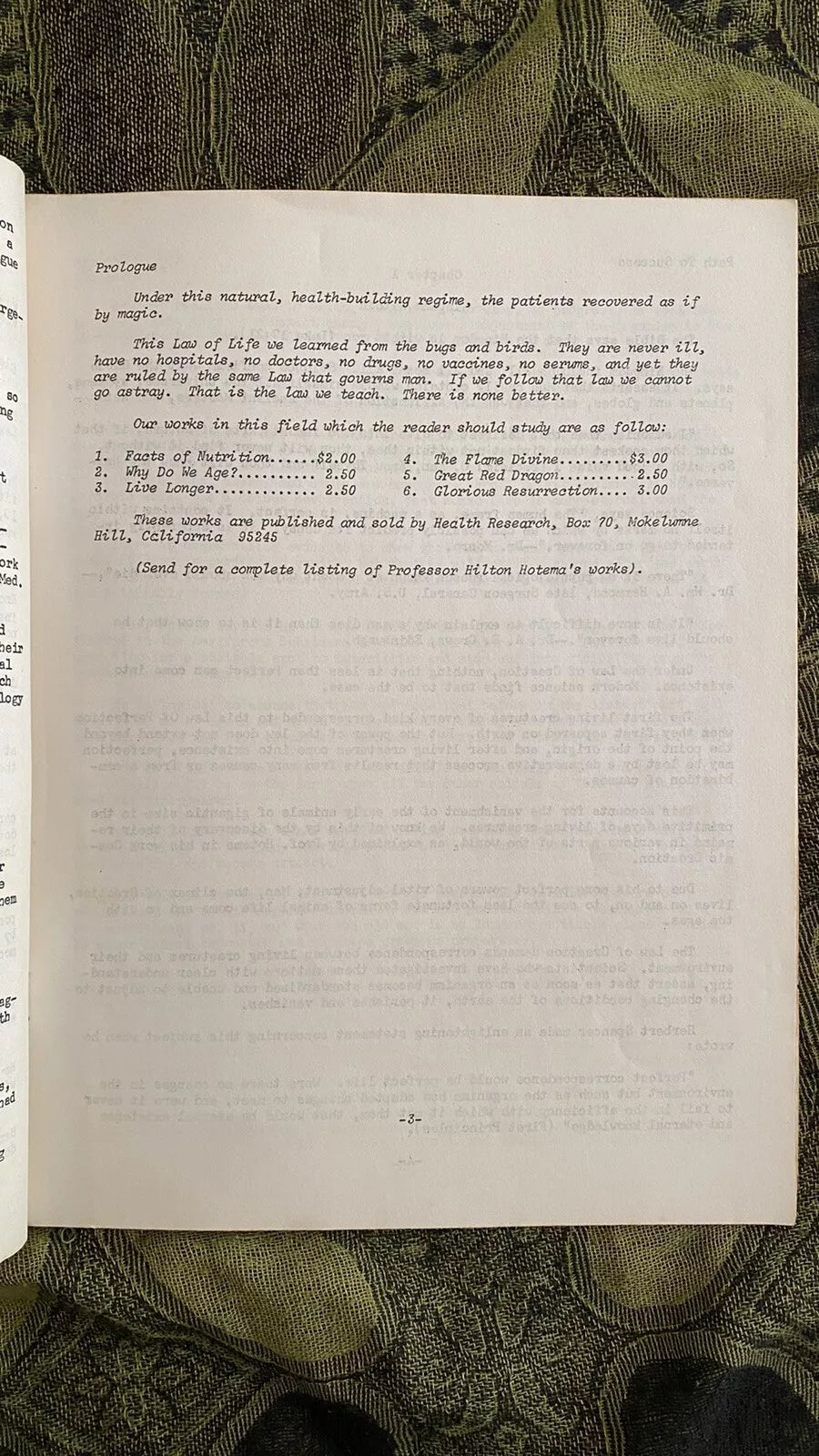 Tetragrammaton — Hilton Hotema — 1956