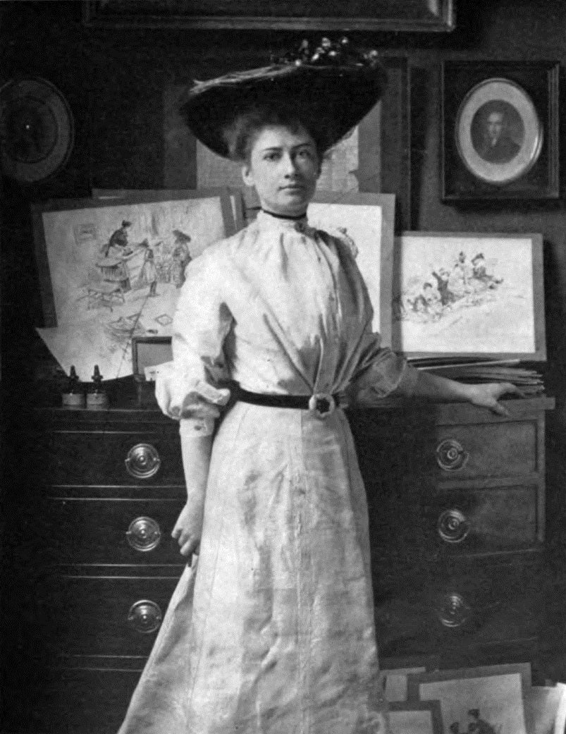 Portrait of New Thought writer Florence Scovel Shinn