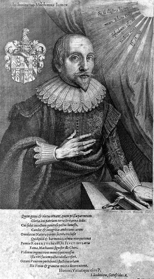 Portrait of Robert Fludd after Matthäus Merian, 1626