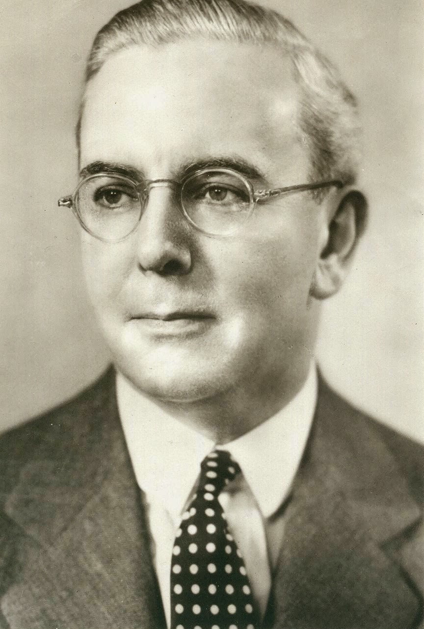 Portrait of New Thought minister and author Emmet Fox