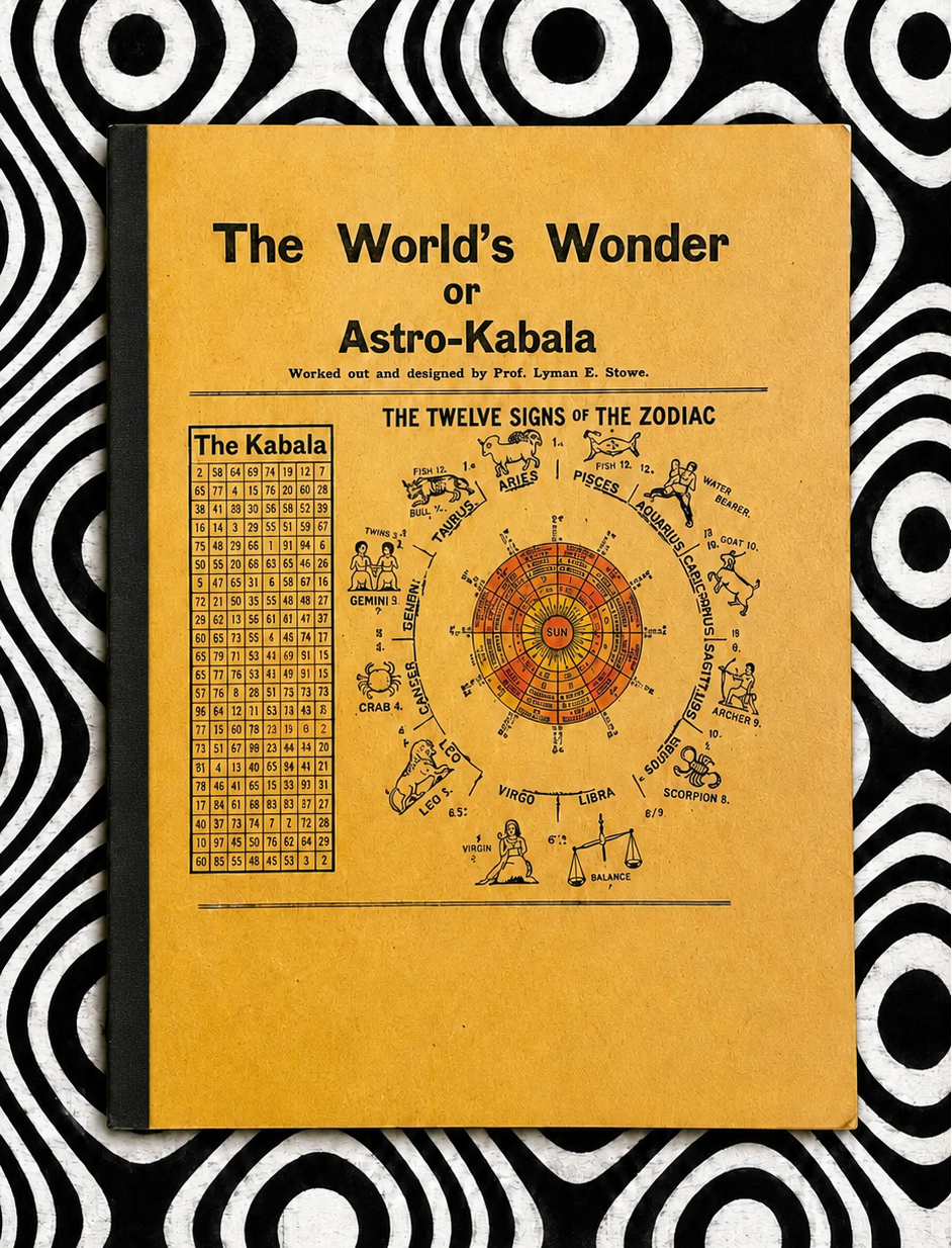 Cover of The World’s Wonder, or Astro-Kabala by Lyman E. Stowe