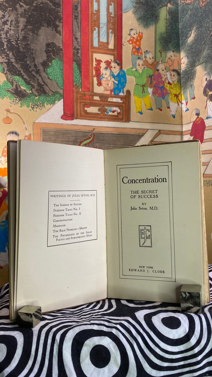 Additional condition view of Concentration: The Secret of Success by Julia Seton, 1912