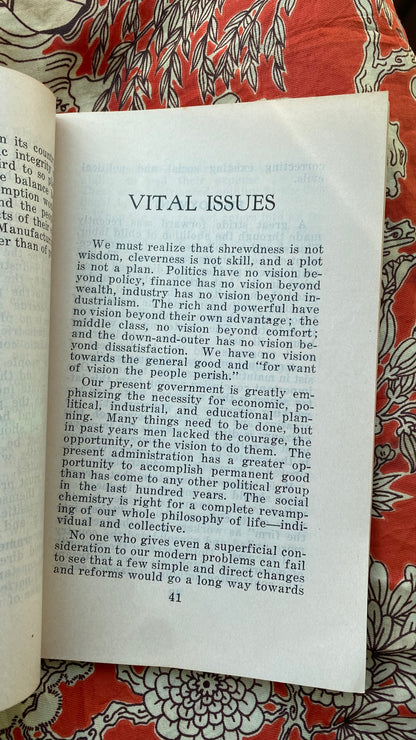 Additional condition view of Facing the Future by Manly P. Hall, 1934