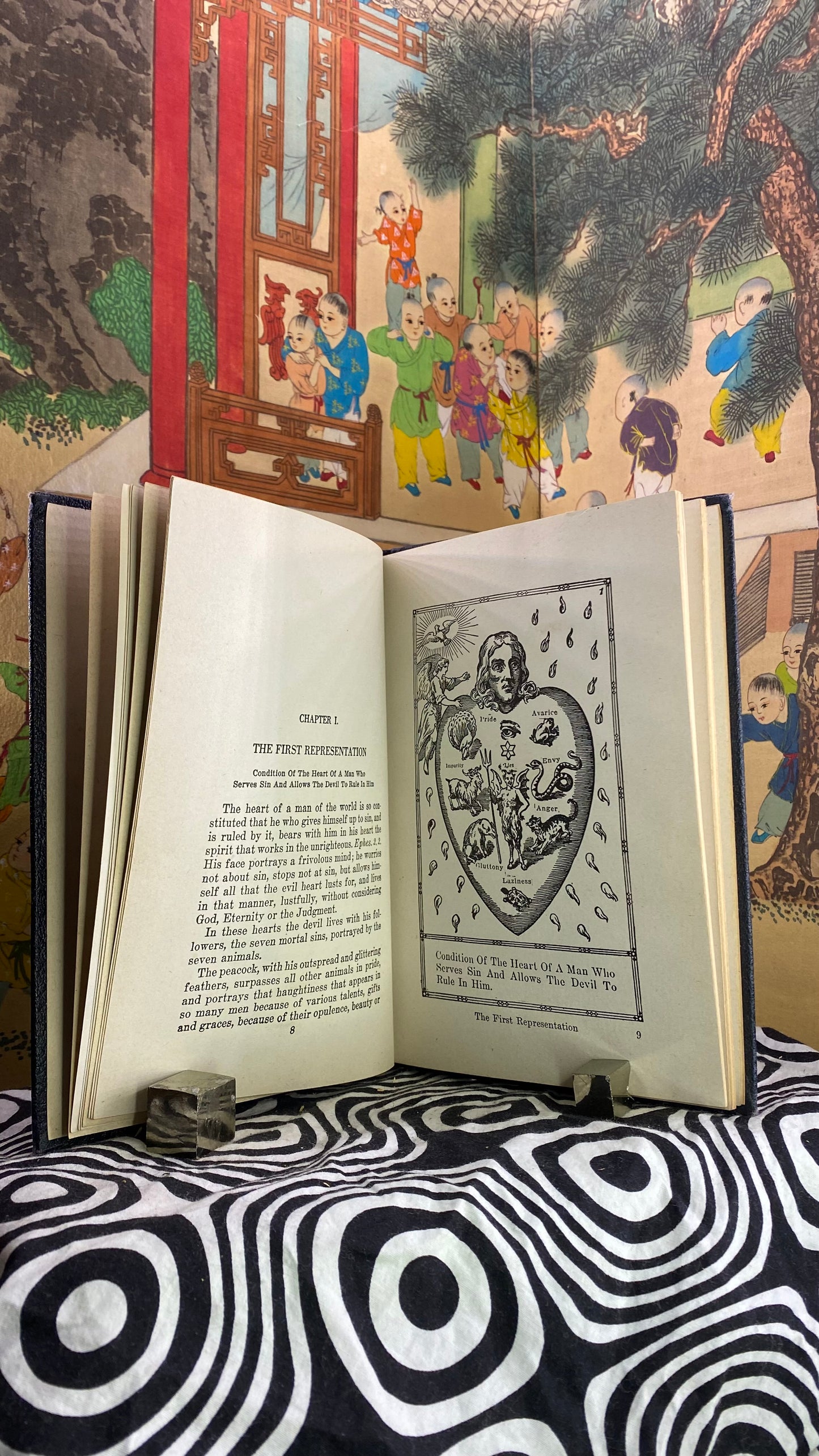 Human Heart Shown as a Temple of God and the Holy Spirit or a Workshop of the Devil and Evil Spirits — L. W. de Lawrence — 1935