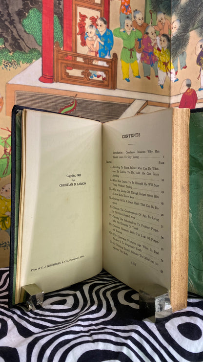 Additional condition view of How to Stay Young by Christian D. Larson, 1908