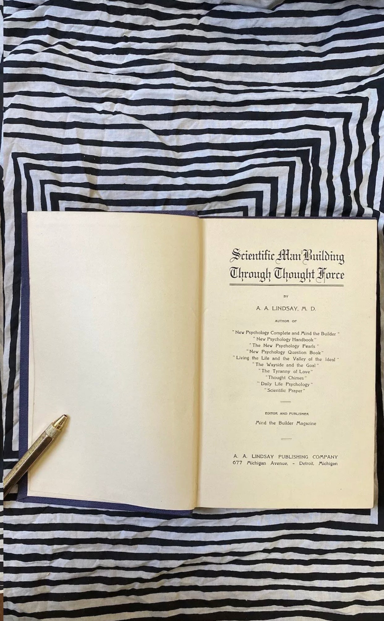 Scientific Man Building Through Thought Force : Parts I and II — A.A. Lindsay — 1916