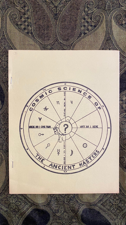 Cosmic Science of the Ancient Masters — Hilton Hotema — 1956