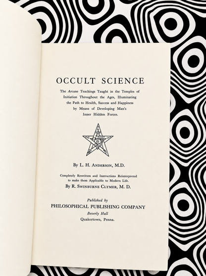 Occult Science — L. H. Anderson | R. Swinburne Clymer | Papus (1954)