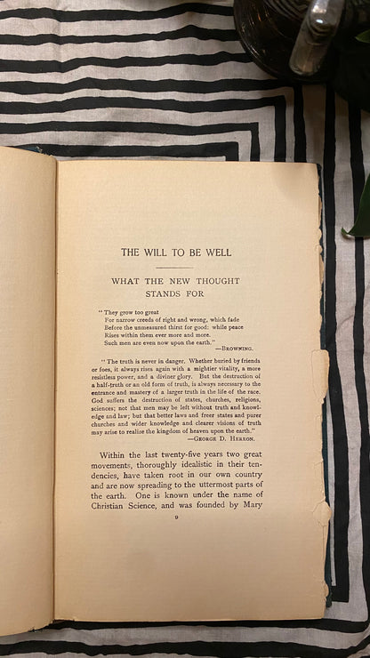 Additional condition view of The Will to Be Well by Charles Brodie Patterson, 1901