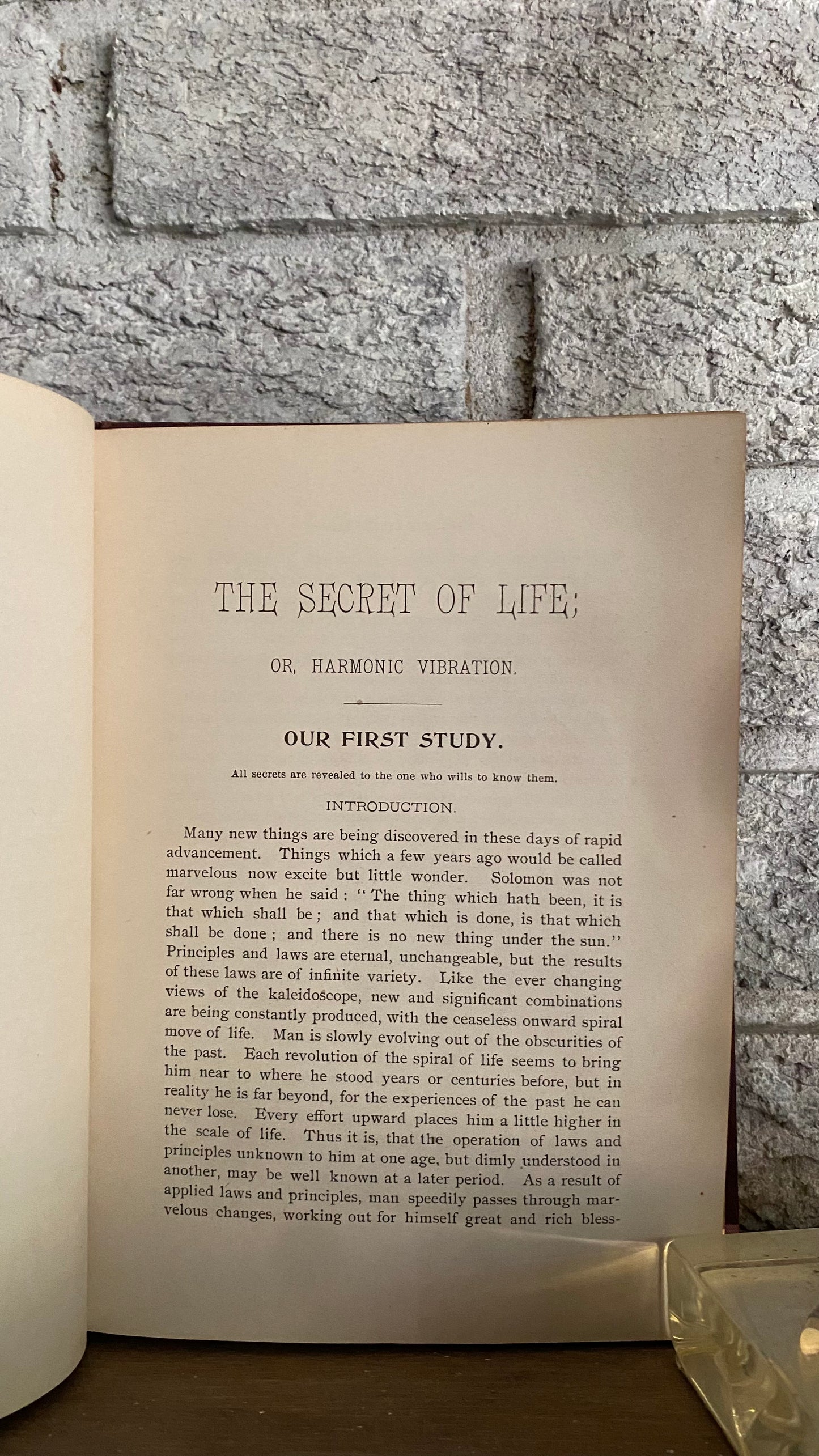 The Secret of Life OR Harmonic Vibration — Frances King — 1897