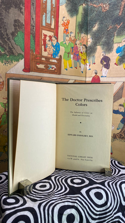 Additional condition view of The Doctor Prescribes Colors by Edward Podolsky, 1938
