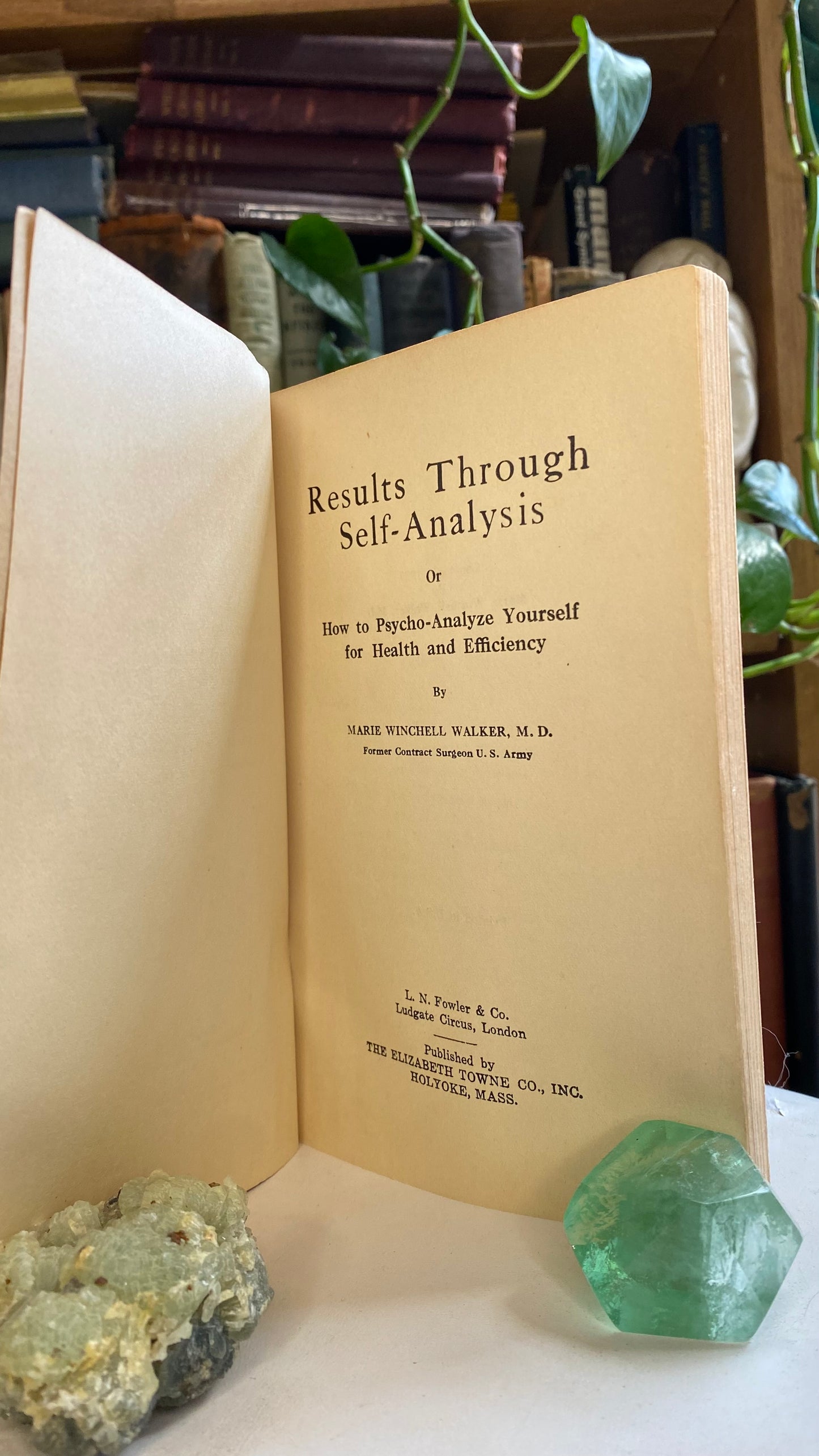 Results Through Self-Analysis — Marie Winchell Walker — 1923