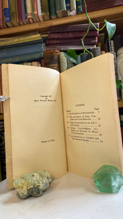 Additional condition view of Results Through Self-Analysis by Marie Winchell Walker, 1923