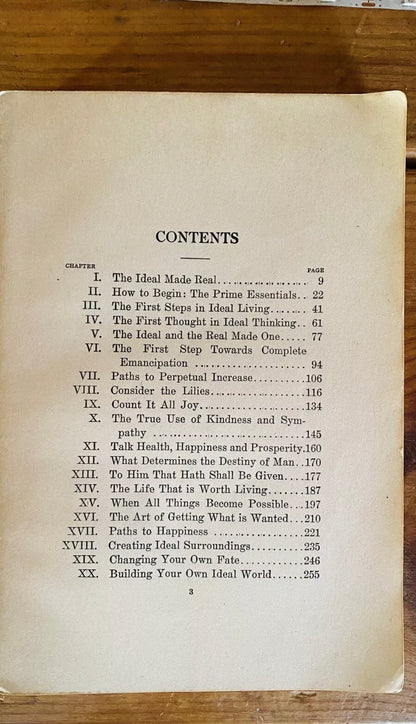 Additional condition view of The Ideal Made Real by Christian D. Larson, 1909