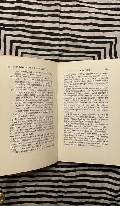 Additional condition view of The Power of Concentration by Eustace Miles, 1923