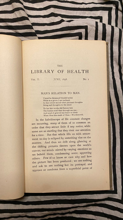 Additional condition view of The Library of Health, Volume 1 by Charles Brodie Patterson, 1899