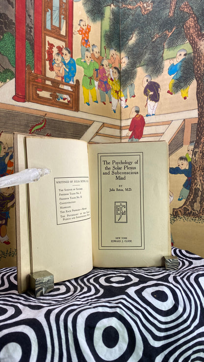 Additional condition view of The Psychology of the Solar Plexus by Julia Seton, 1914