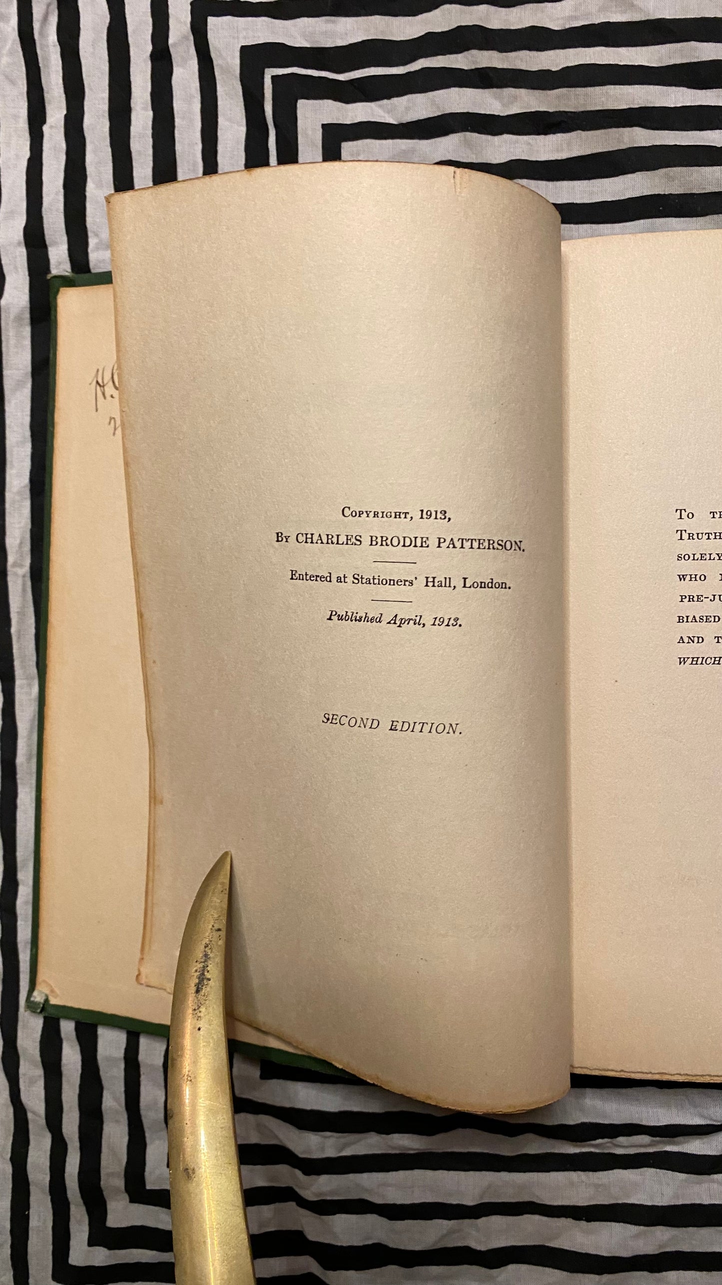 What is New Thought? or The Living Way — Charlies Brodie Patterson — 1913