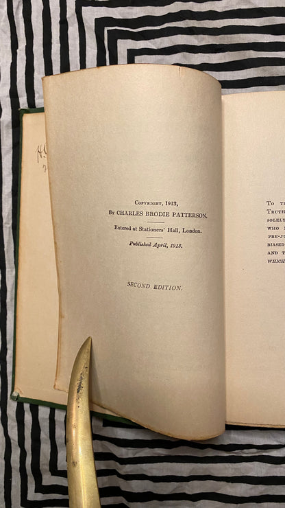 Additional condition view of What Is New Thought? by Charles Brodie Patterson, 1913