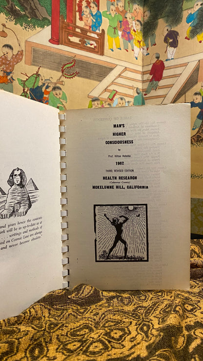Additional condition view of Man’s Higher Consciousness by Hilton Hotema, 1962