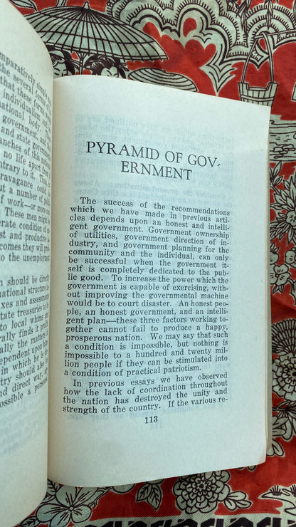 Additional condition view of Facing the Future by Manly P. Hall, 1934