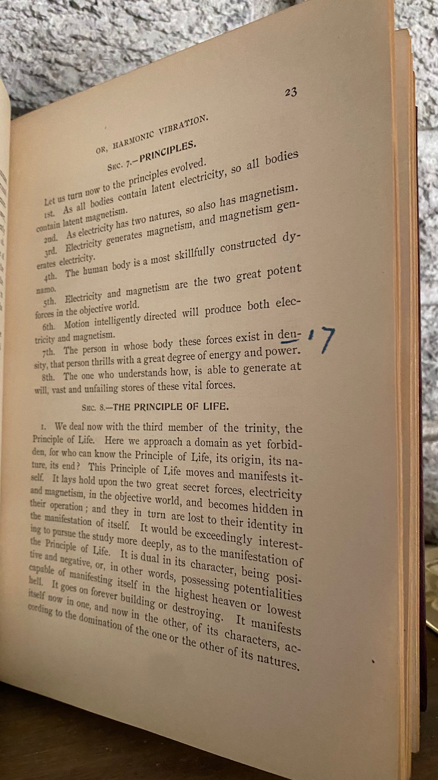 The Secret of Life OR Harmonic Vibration — Frances King — 1897