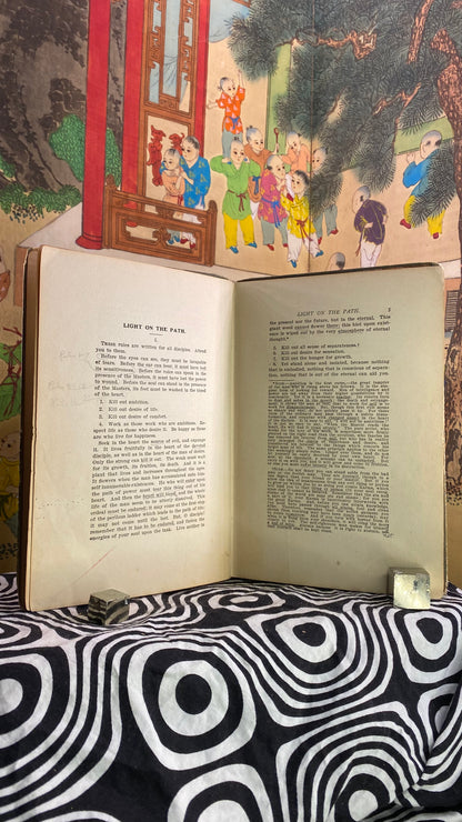 Additional condition view of Light on the Path and The Illumined Way by Mabel Collins, 1898
