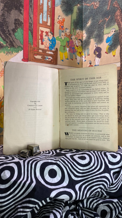 Additional condition view of Successful Achievement in the Law of Increase by Christian D. Larson, 1930