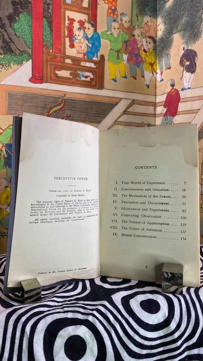 Additional condition view of Perceptive Power or The Art of Observation by William Walker Atkinson and Edward E. Beals, 1922