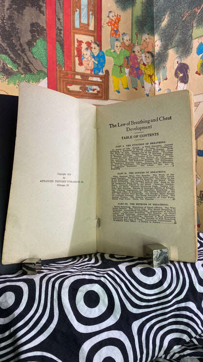 Additional condition view of The Law of Breathing and Chest Development by Robert Armitage, 1918