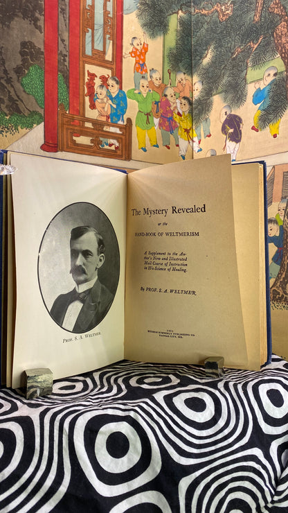 Additional condition view of The Mystery Revealed by Sidney Weltmer, 1901