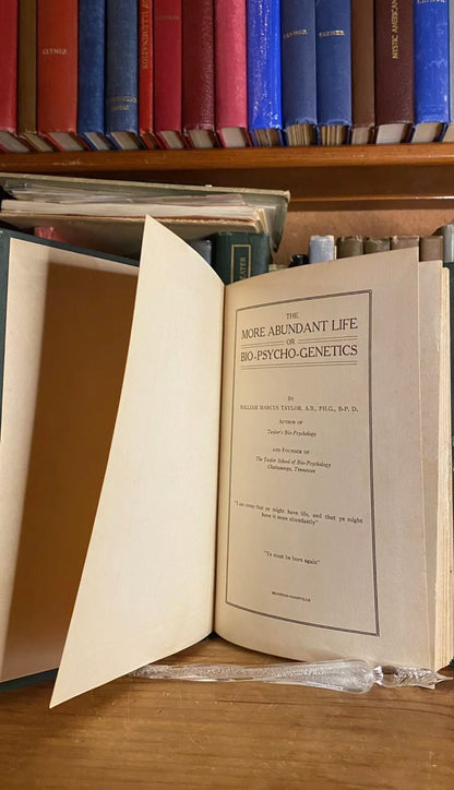 Interior and condition view of The More Abundant Life by William Marcus Taylor, 1924