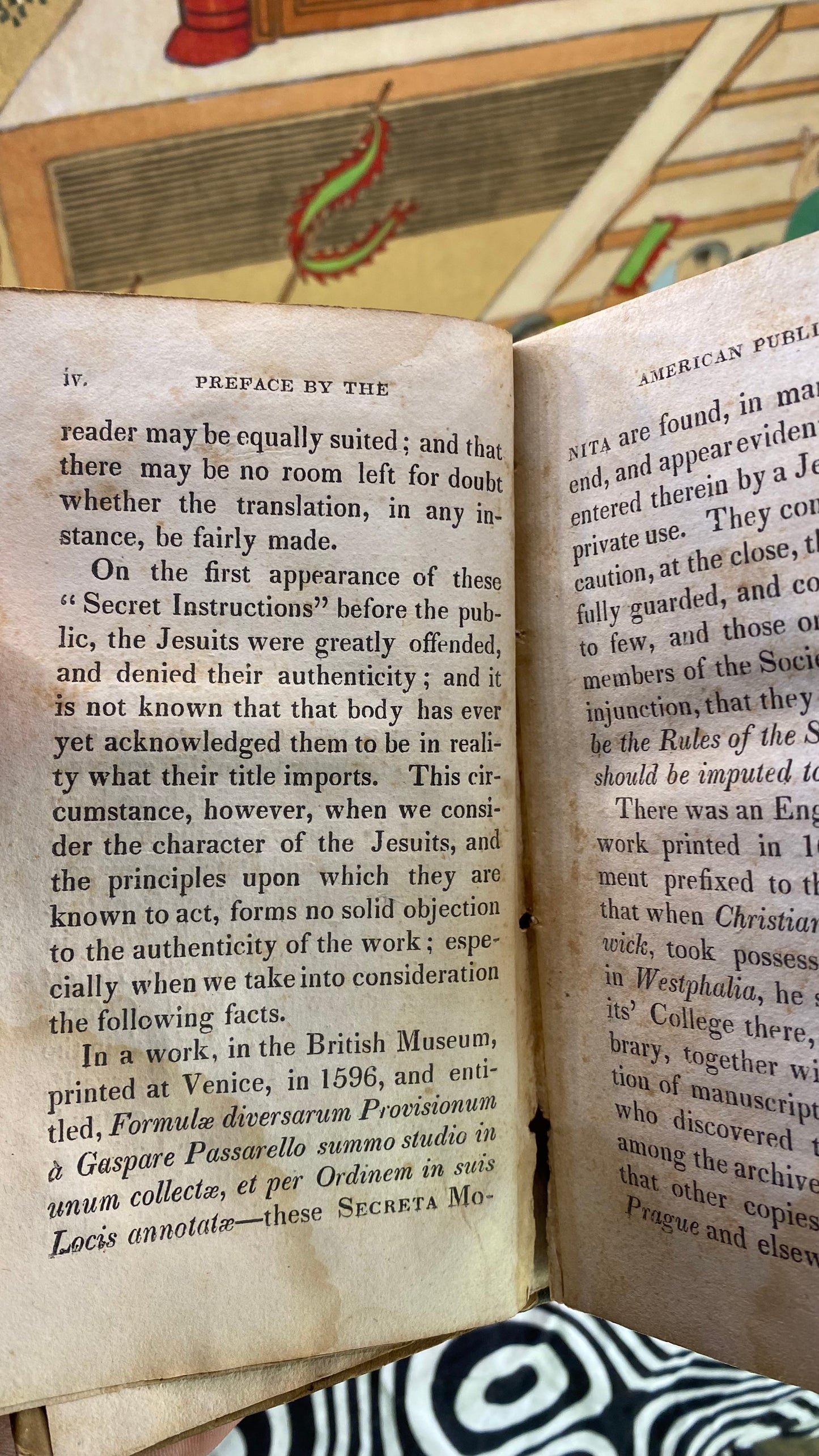 Secret Instructions of the Jesuits : Printed Verbatim from the London Copy of 1725 — J. & T. Simpson — 1831