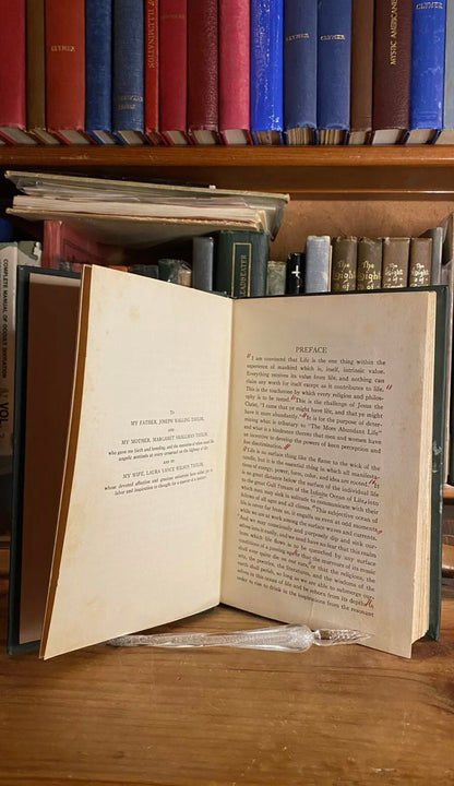 Interior and condition view of The More Abundant Life by William Marcus Taylor, 1924
