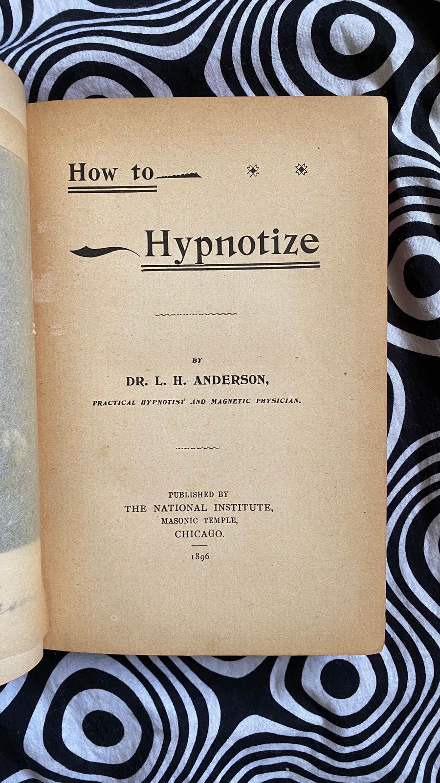 Wie man hypnotisiert — L.H. Anderson — 1898