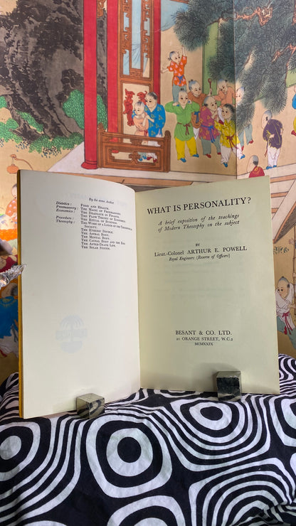 Additional condition view of What Is Personality? by Arthur E. Powell, 1929