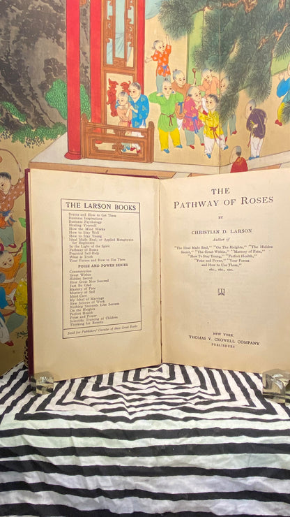 Additional condition view of The Pathway of Roses by Christian D. Larson, 1912