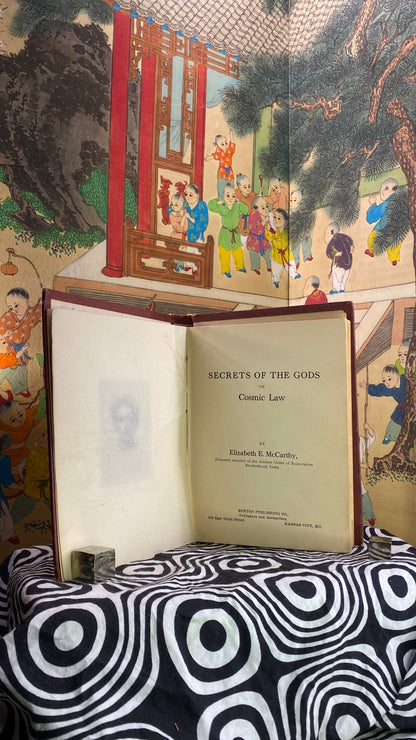Additional condition view of Secrets of the Gods, or Cosmic Law by Elizabeth E. McCarthy, 1912